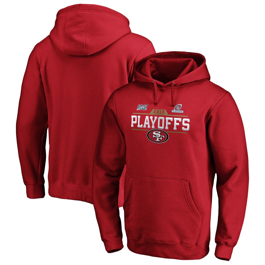 San Francisco 49ers 2019 NFL Playoffs Bound Chip Shot Pullover Hoodie Scarlet