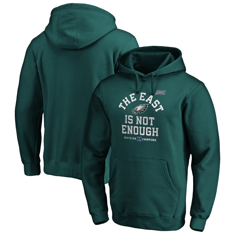 Philadelphia Eagles NFL 2019 NFC East Division Champions Cover Two Pullover Hoodie Midnight Green