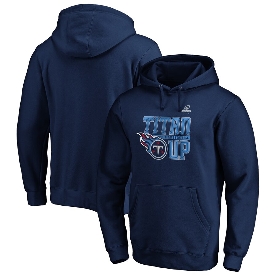 Tennessee Titans 2019 NFL Playoffs Bound Hometown Checkdown Pullover Hoodie Navy