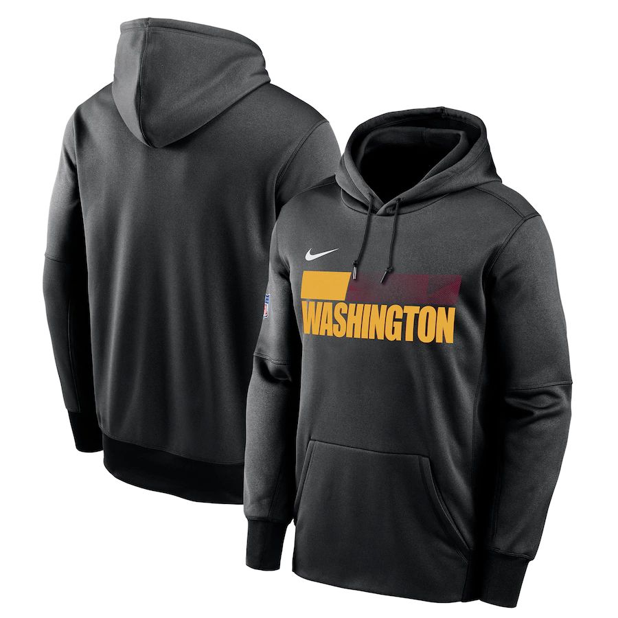 Washington Commanders Commanders Nike Sideline Impact Lockup Performance Pullover Hoodie Black