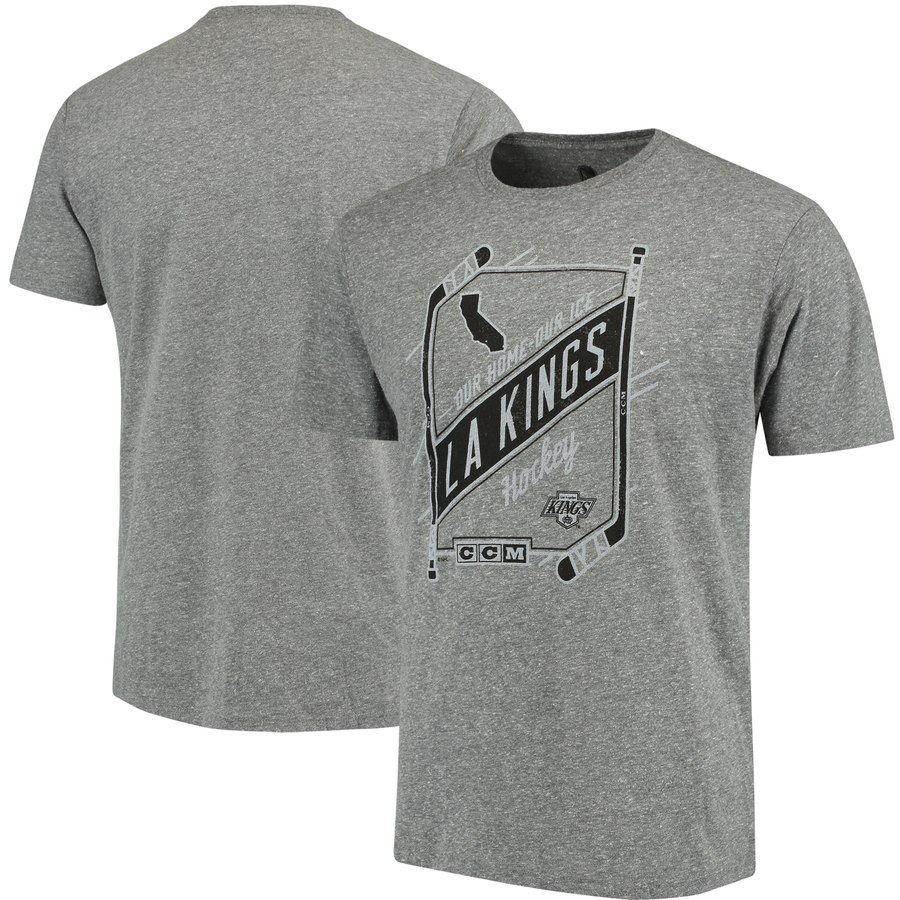 Los Angeles Kings CCM Our Home Our Ice Tri-Blend T-Shirt Gray