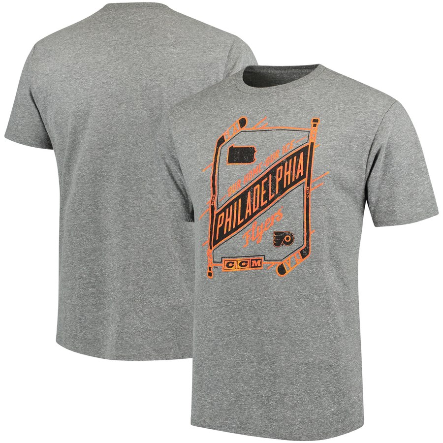 Philadelphia Flyers CCM Our Home Our Ice Tri-Blend T-Shirt Gray