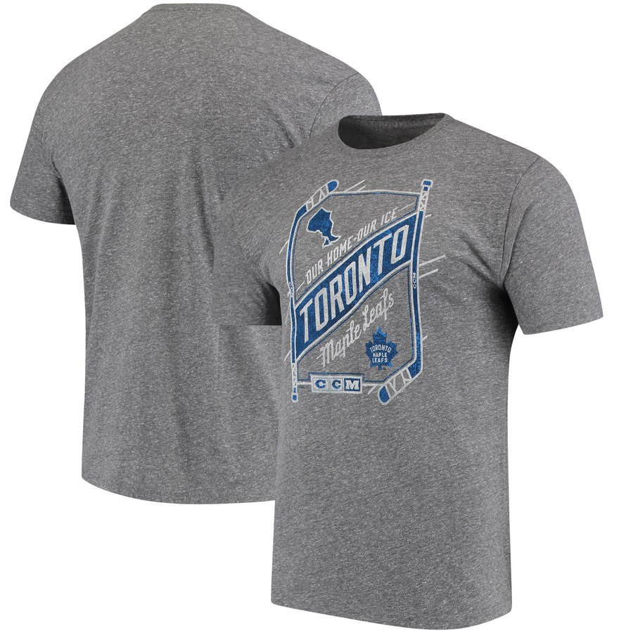 Toronto Maple Leafs CCM Our Home Our Ice Tri-Blend T-Shirt Gray