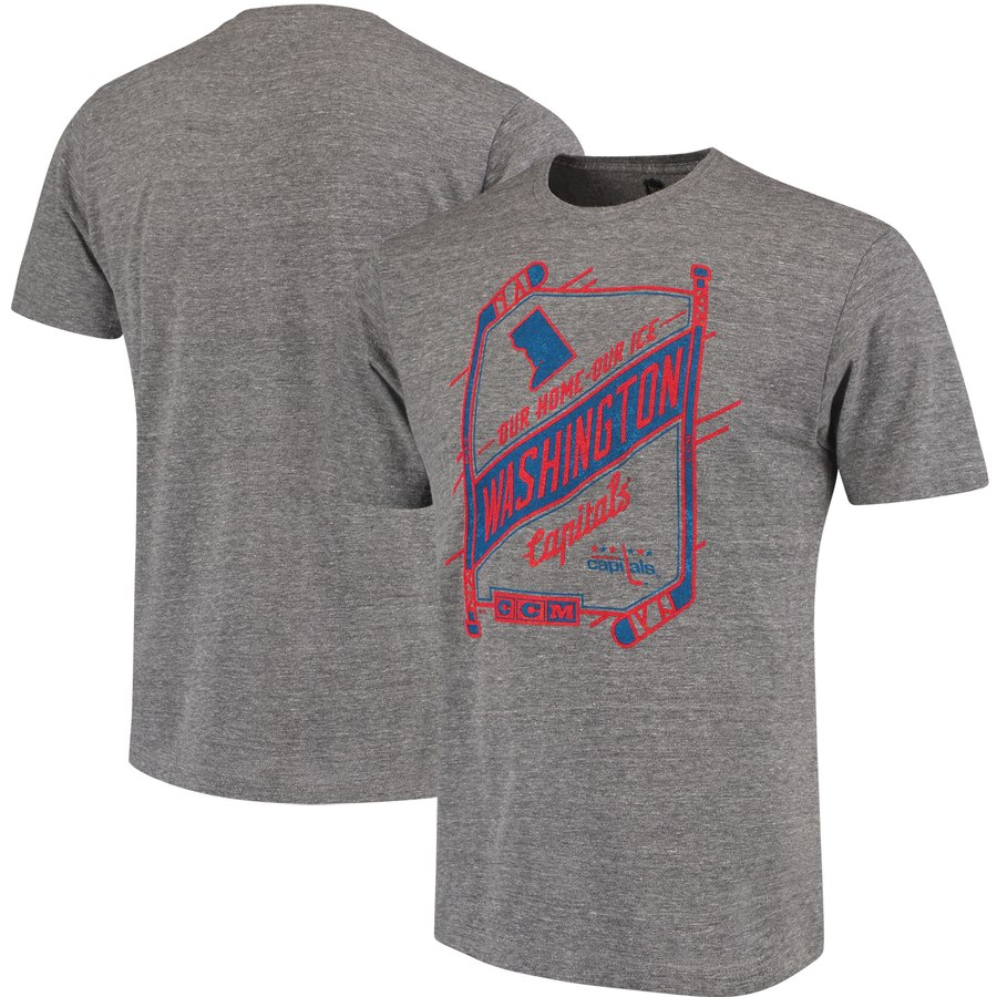 Washington Capitals CCM Our Home Our Ice Tri-Blend T-Shirt Gray