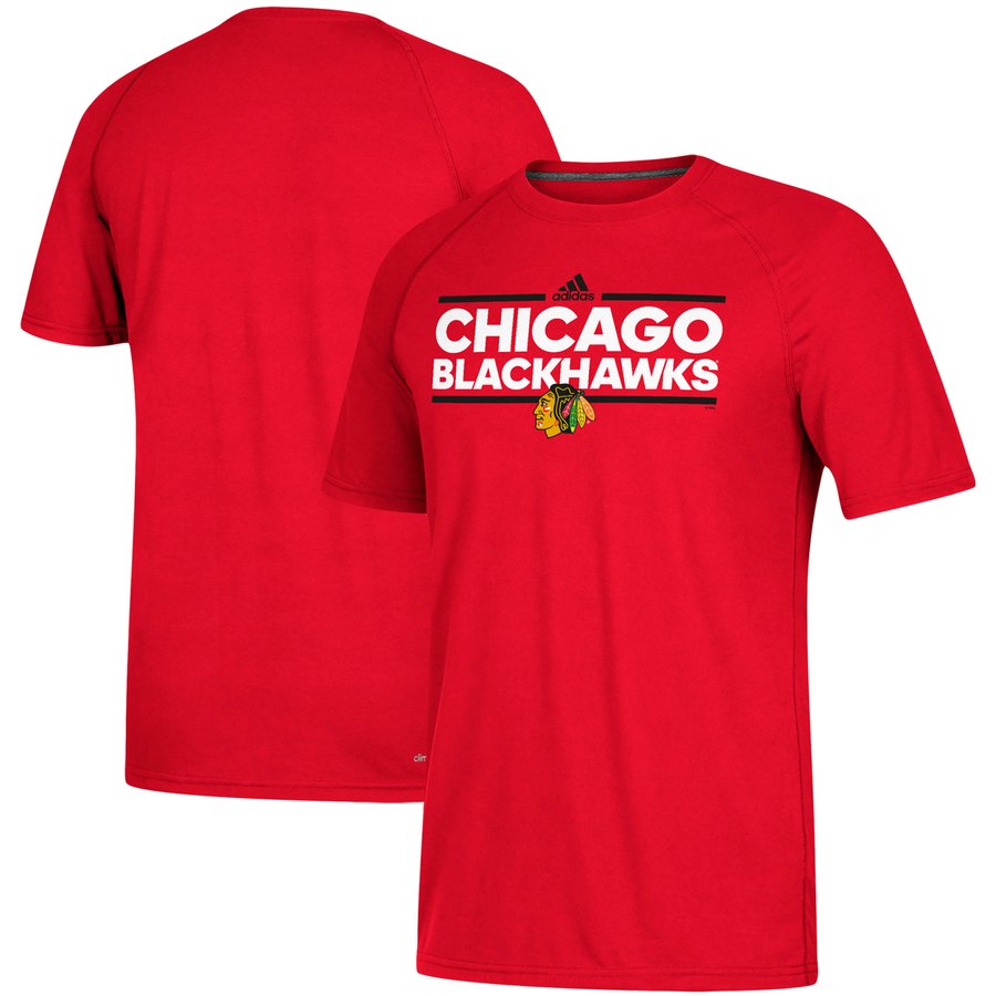 Chicago Blackhawks adidas Dassler climalite T-Shirt Red