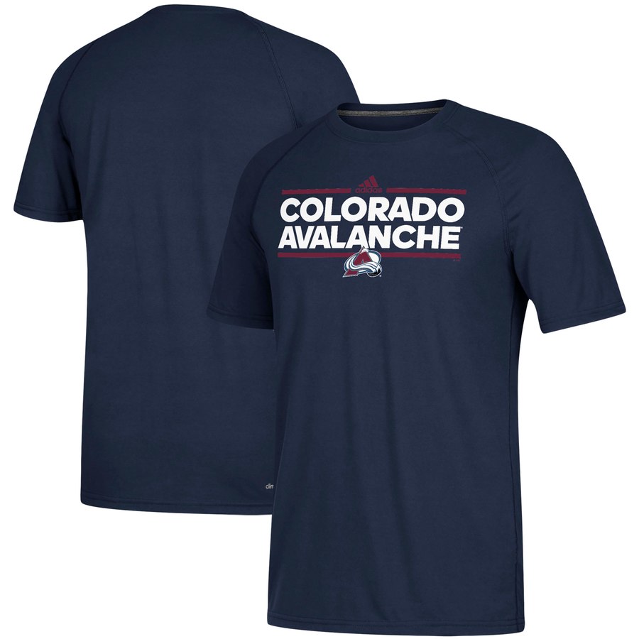 Colorado Avalanche adidas Dassler climalite Raglan T-Shirt Navy