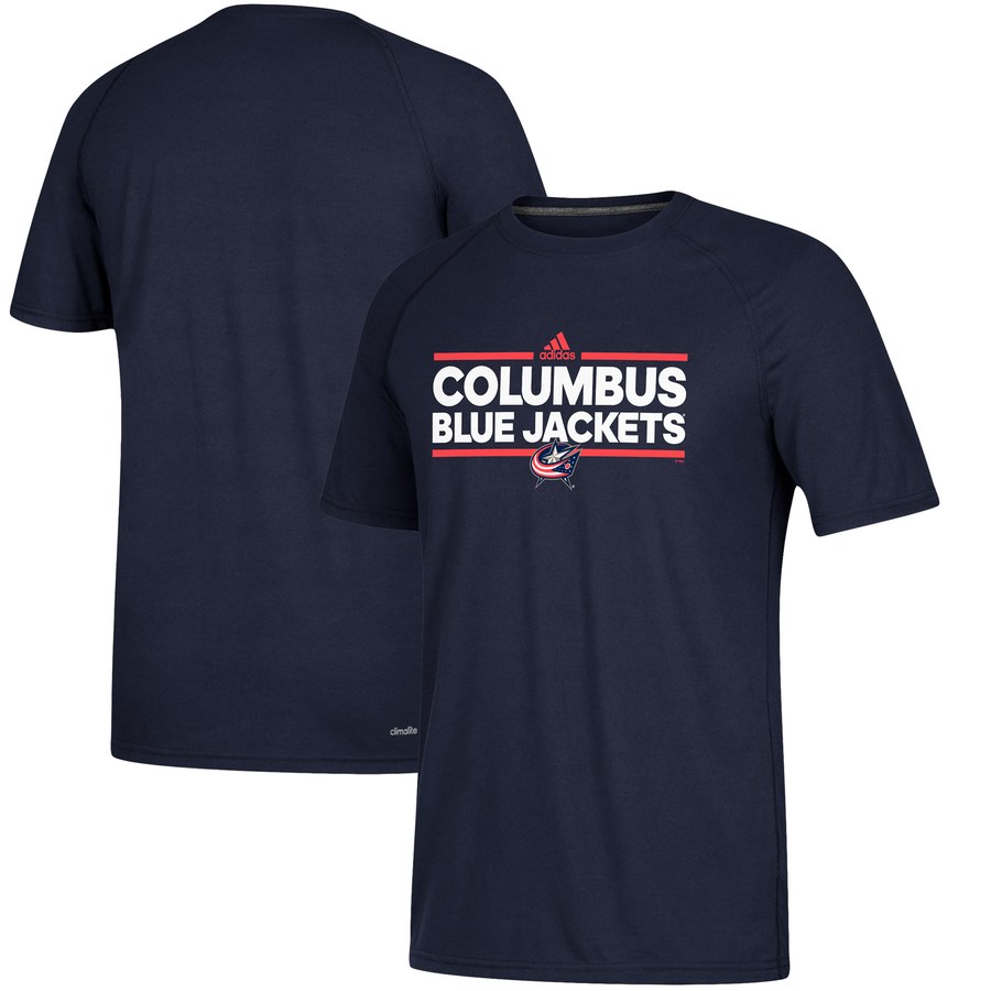 Columbus Blue Jackets adidas Dassler climalite T-Shirt Navy