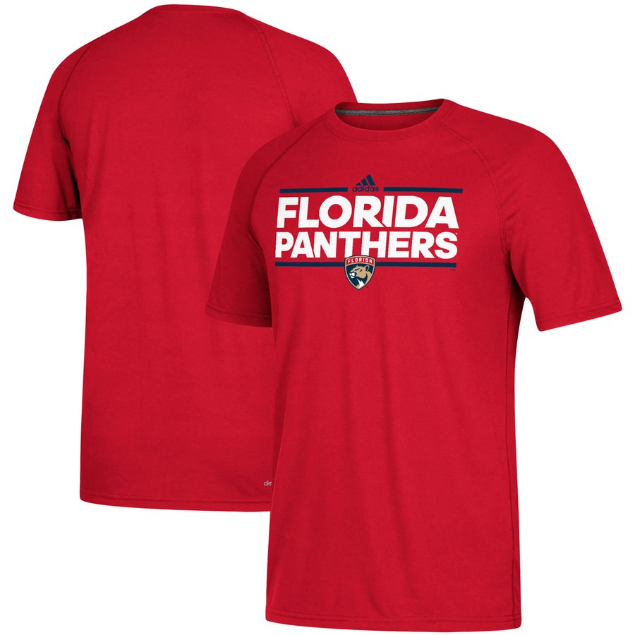 Florida Panthers adidas Dassler climalite Raglan T-Shirt Red