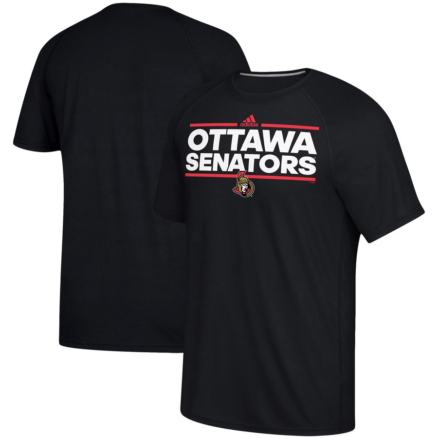 Ottawa Senators adidas Dassler climalite Raglan T-Shirt Black