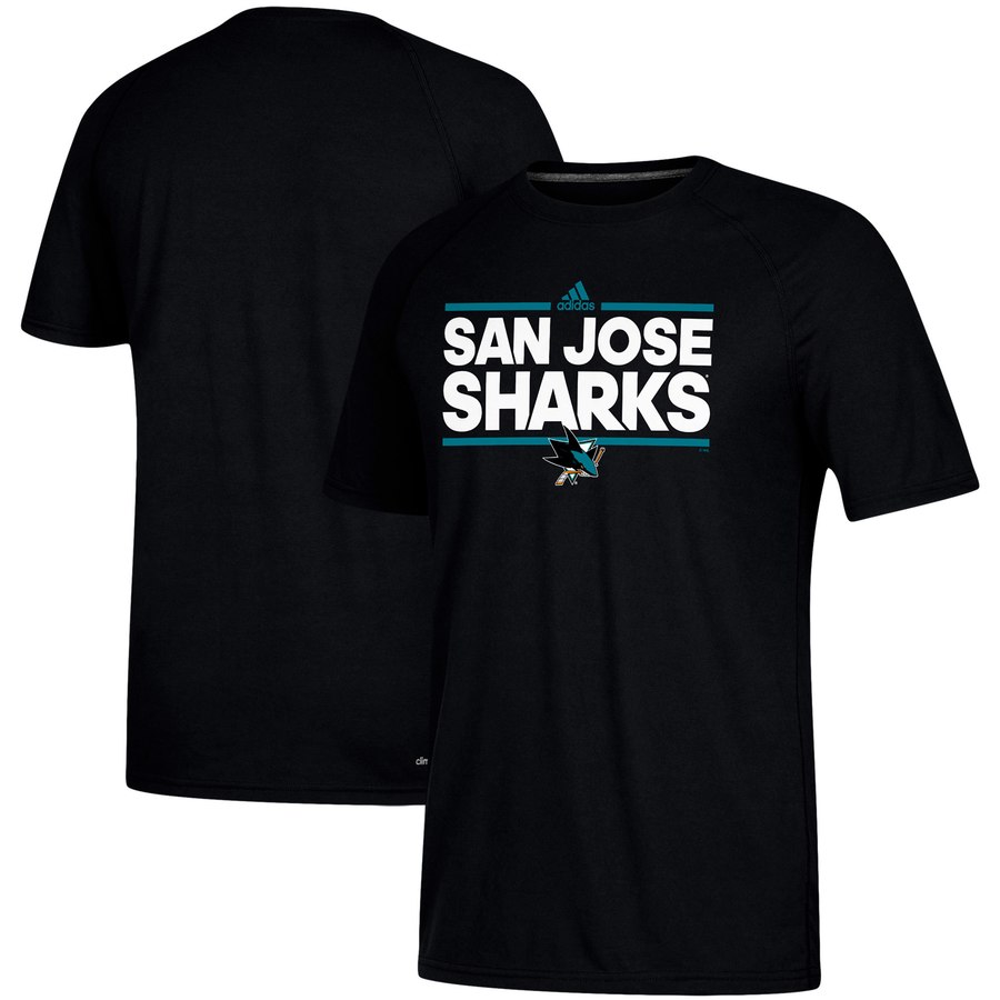 San Jose Sharks adidas Dassler climalite T-Shirt Black