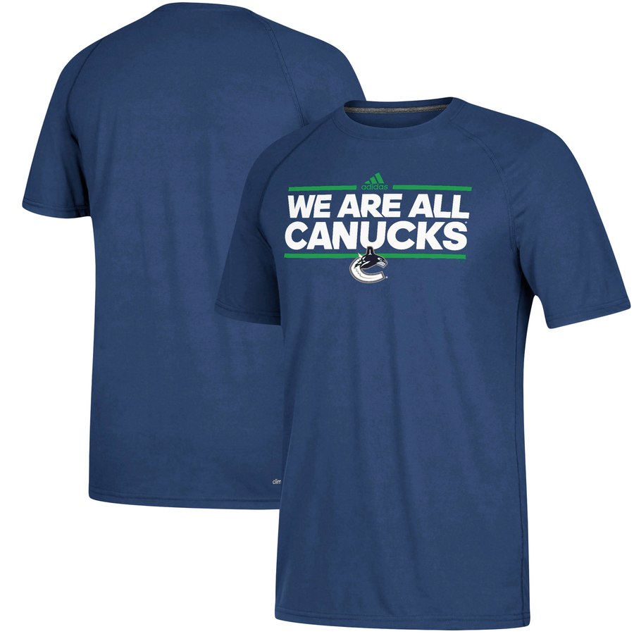 Vancouver Canucks adidas Local Dassler climalite T-Shirt Blue