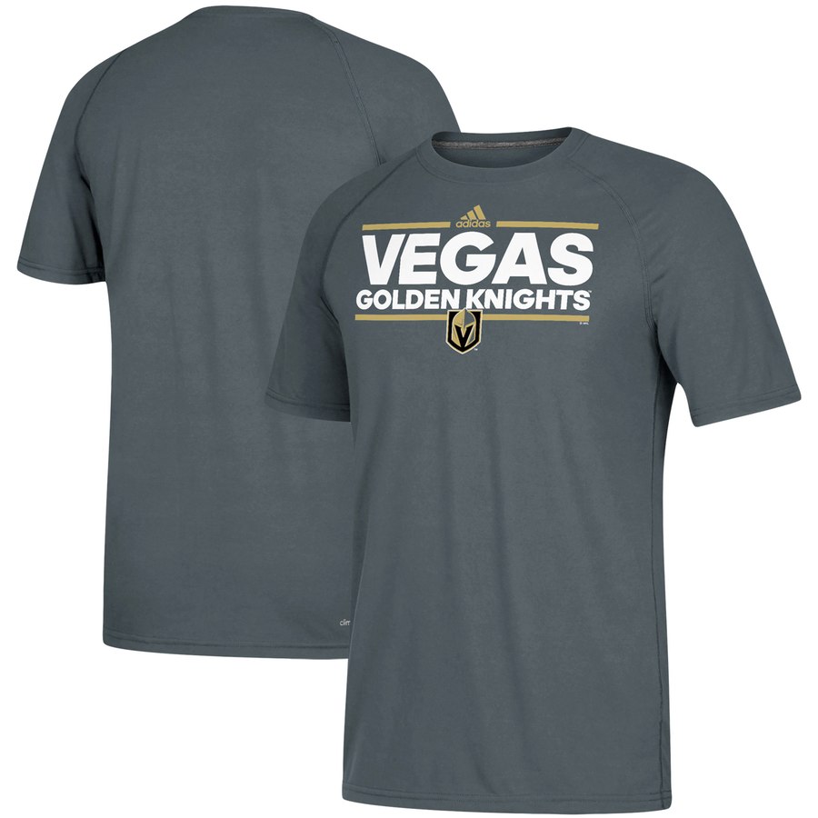 Vegas Golden Knights adidas Dassler climalite T-Shirt Gray