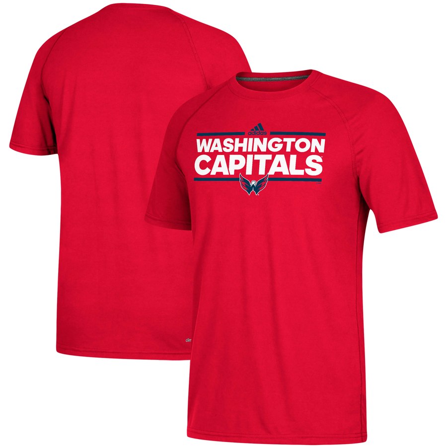 Washington Capitals adidas Dassler climalite Raglan T-Shirt Red