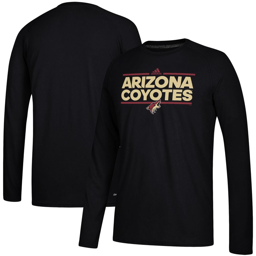 Arizona Coyotes adidas Dassler climalite Long Sleeve Raglan T-Shirt Black