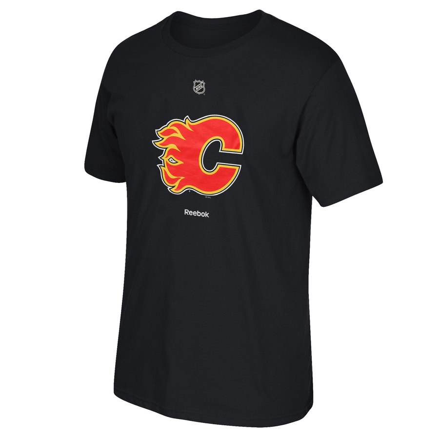 Calgary Flames Reebok Primary Logo T-Shirt Black