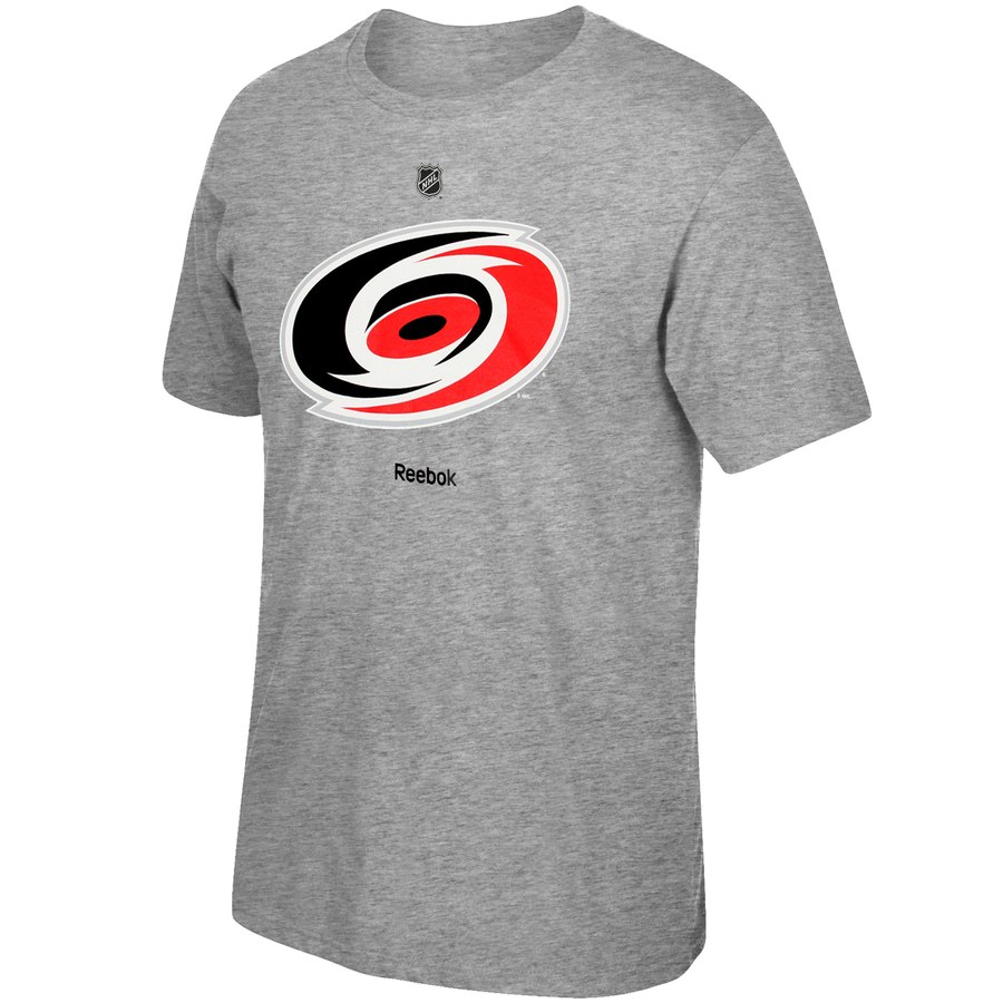 Carolina Hurricanes Reebok Men's Primary Logo T-Shirt Gray