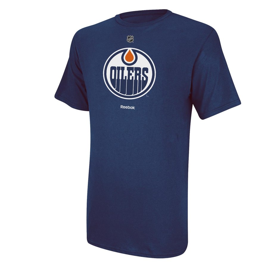 Edmonton Oilers Reebok Primary Logo T-Shirt Royal