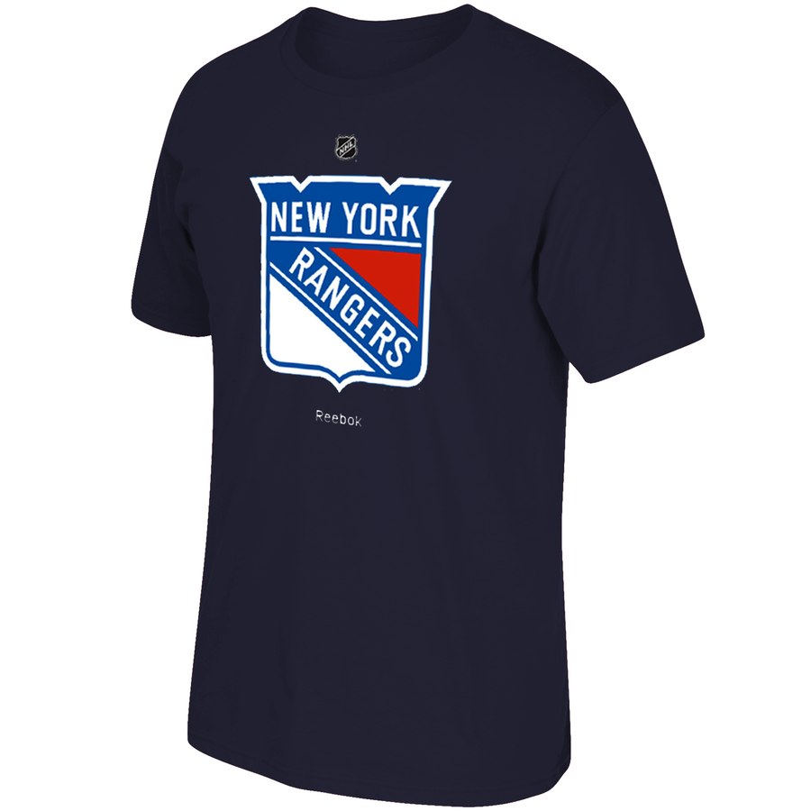 New York Rangers Reebok Primary Logo T-Shirt Navy