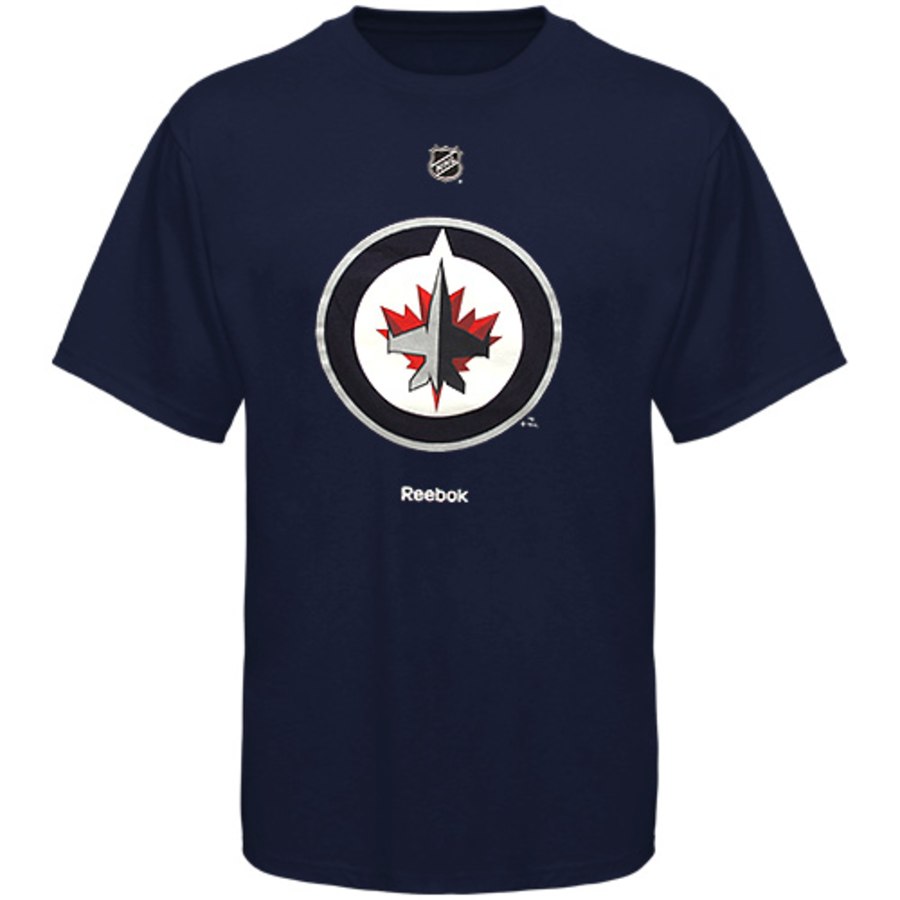 Winnipeg Jets Reebok Primary Logo T-Shirt Navy