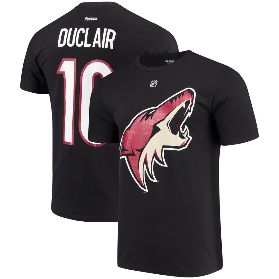 Arizona Coyotes #10 Anthony Duclair Reebok Name & Number T-Shirt Black