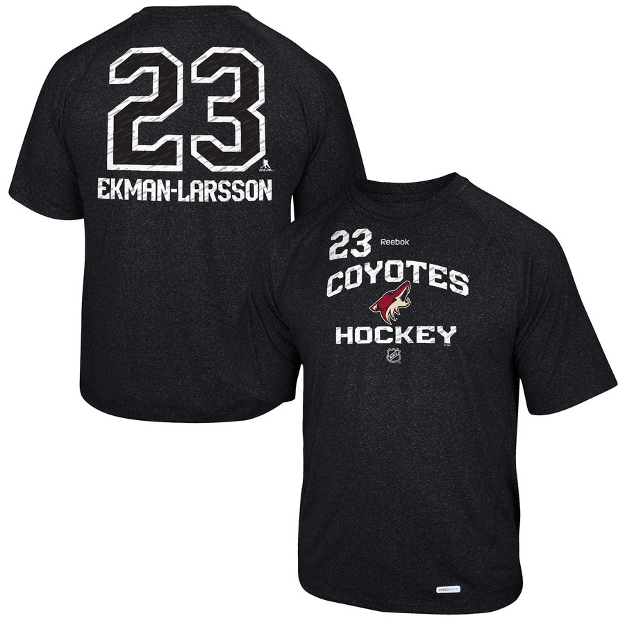 Arizona Coyotes #23 Oliver Ekman-Larsson Reebok No. 23 Locker Status Name & Number Speed Wick T-Shirt Black