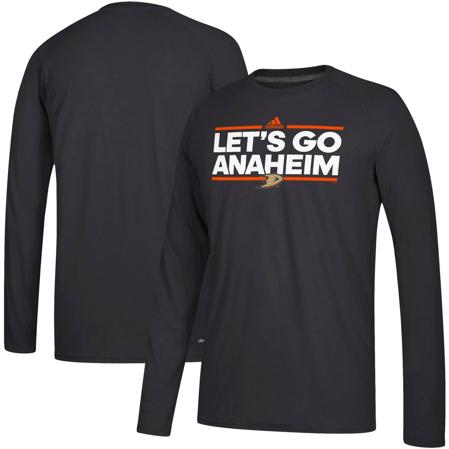 Anaheim Ducks adidas Local Ultimate Dassler Long Sleeve T-Shirt Black