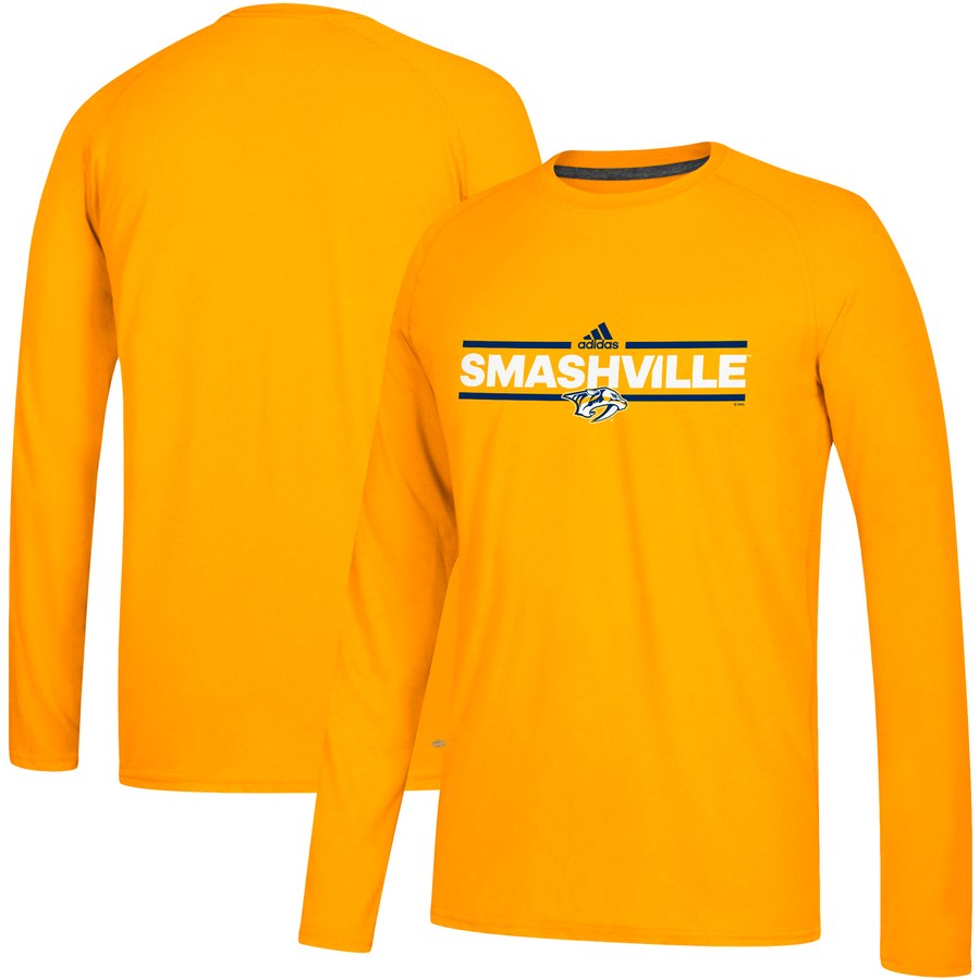 Nashville Predators adidas Local Ultimate Dassler Long Sleeve T-Shirt Gold