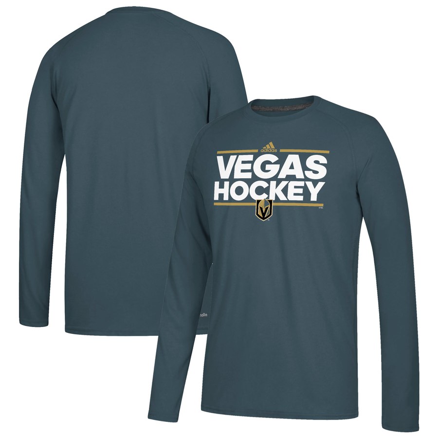 Vegas Golden Knights adidas Local Ultimate Dassler Long Sleeve T-Shirt Gray