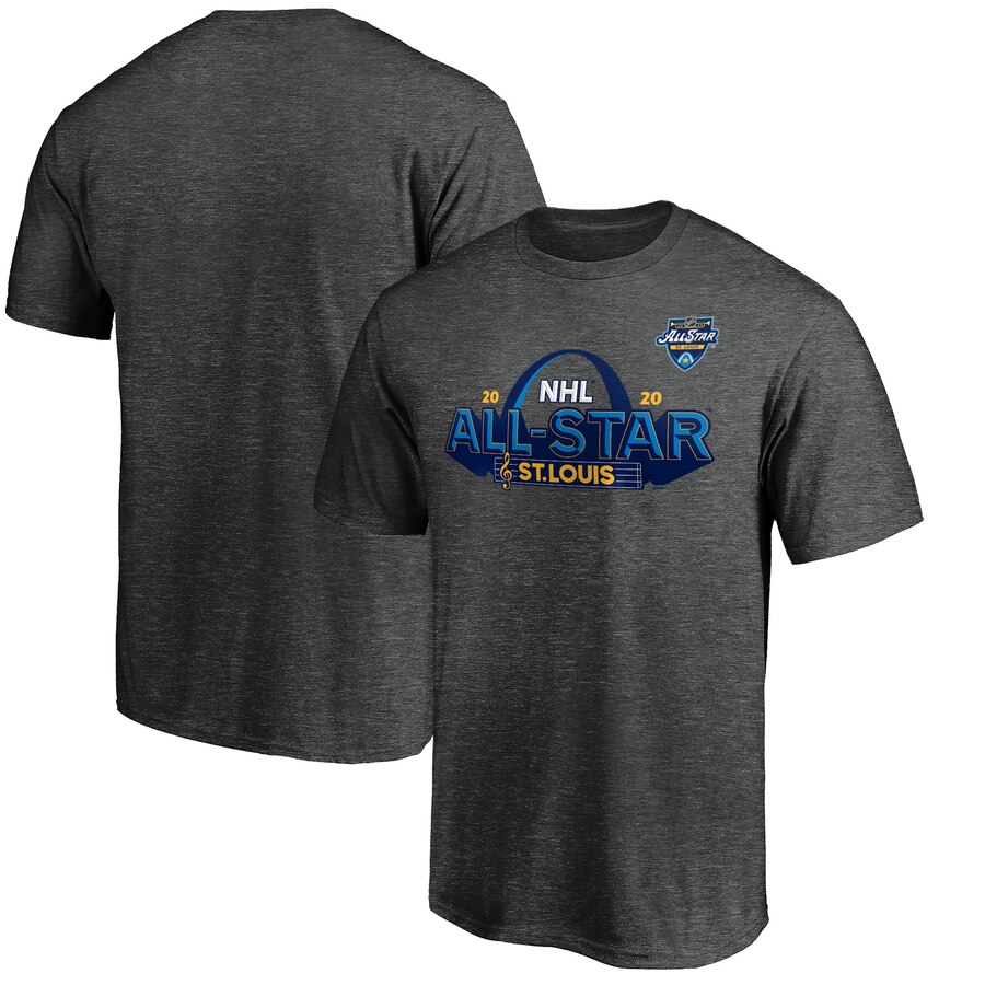 2020 NHL All-Star Game St. Louis T-Shirt Heather Gray