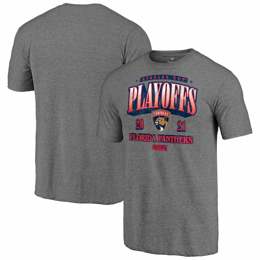 Florida Panthers 2021 Stanley Cup Playoffs Bound Ring the Alarm Tri-Blend T-Shirt - Heathered Gray