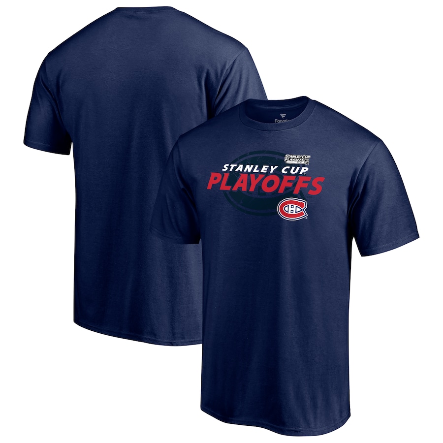 Montreal Canadiens 2021 Stanley Cup Playoffs Bound Turnover T-Shirt - Royal