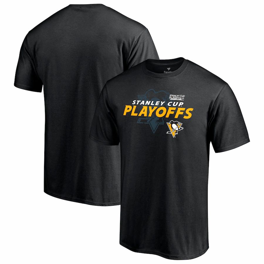 Pittsburgh Penguins 2021 Stanley Cup Playoffs Bound Big & Tall Turnover T-Shirt - Black