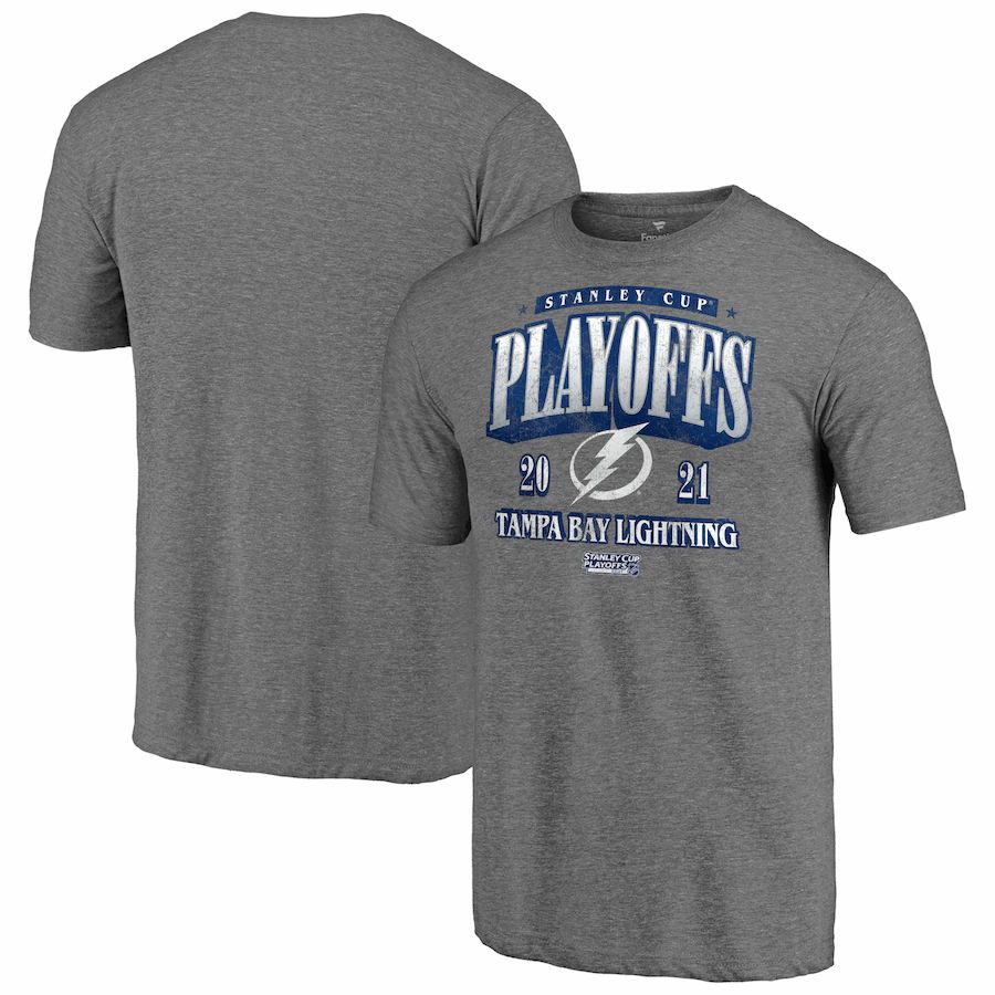 Tampa Bay Lightning 2021 Stanley Cup Playoffs Bound Ring the Alarm Tri-Blend T-Shirt - Heathered Gray