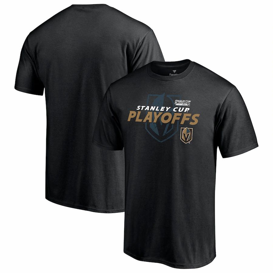 Vegas Golden Knights 2021 Stanley Cup Playoffs Bound Big & Tall Turnover T-Shirt - Black