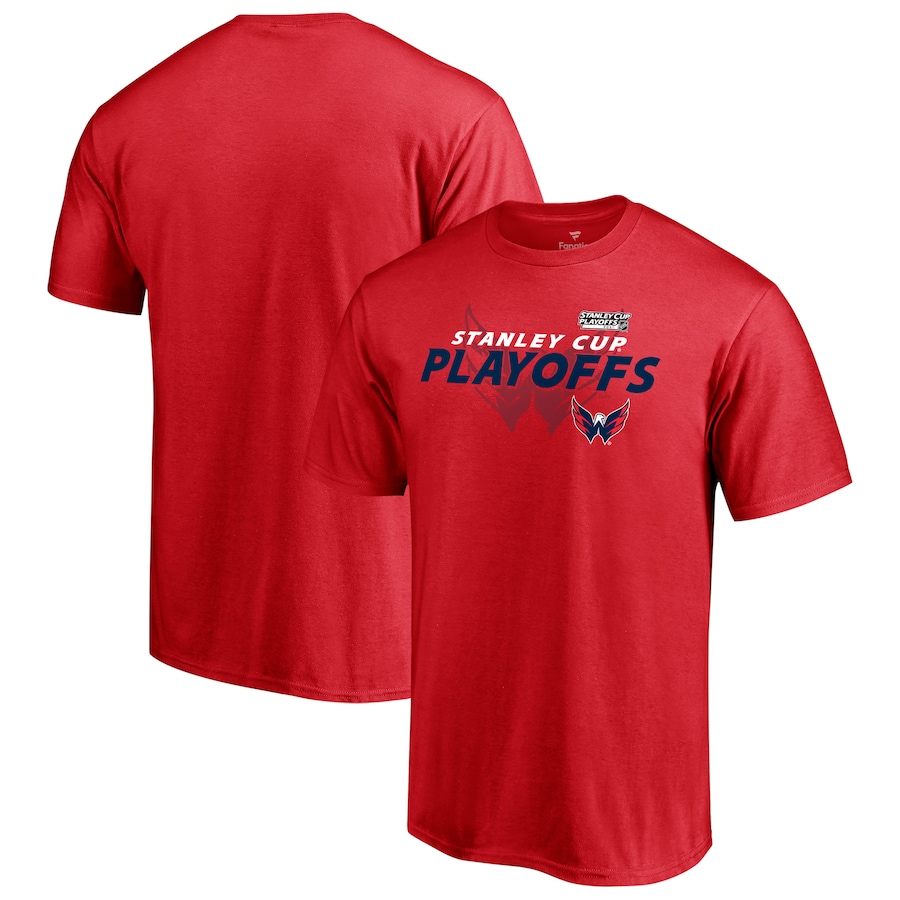 Washington Capitals 2021 Stanley Cup Playoffs Bound Big & Tall Turnover T-Shirt - Red