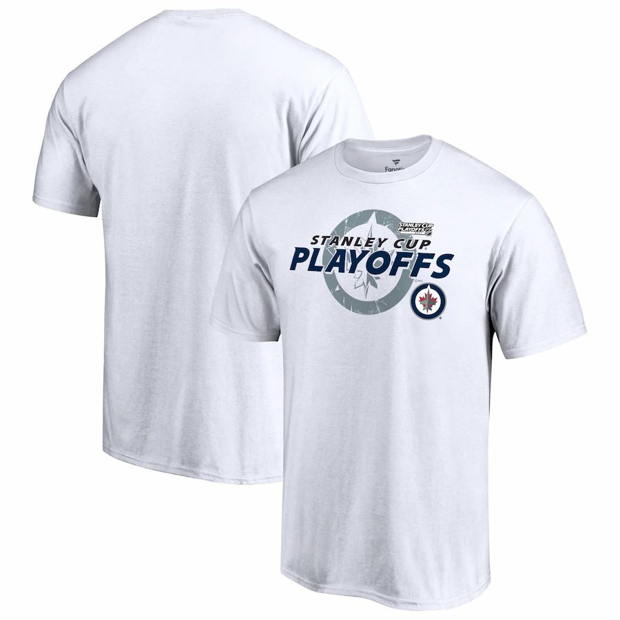 Winnipeg Jets 2021 Stanley Cup Playoffs Bound Turnover T-Shirt - White