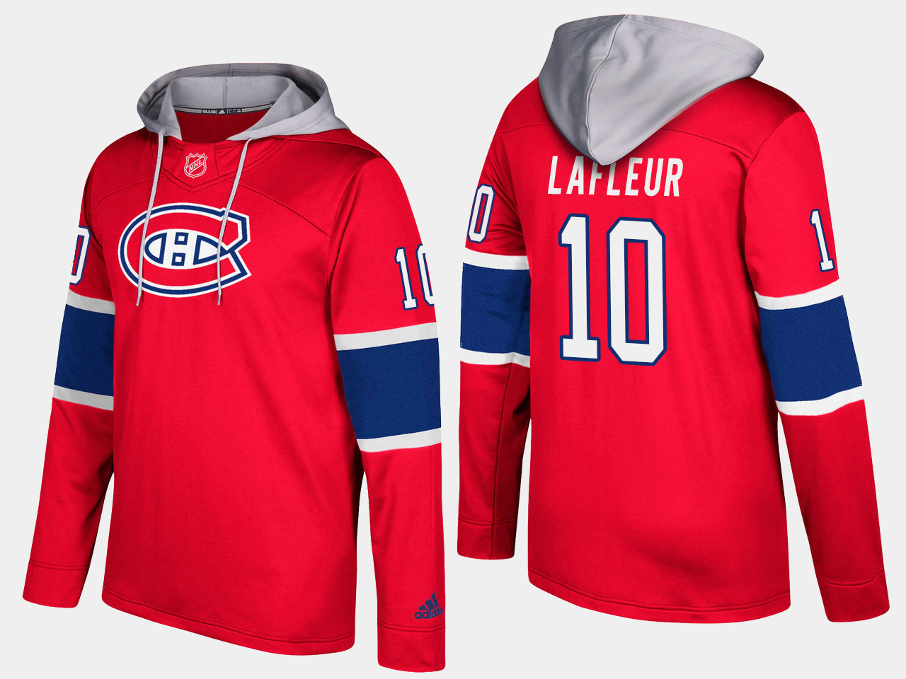 Canadiens #10 Guy Lafleur Red Name And Number Hoodie