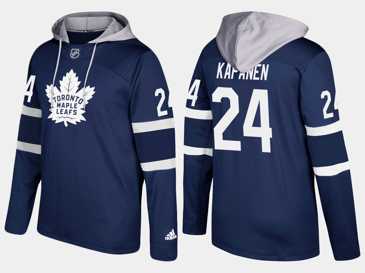 Maple Leafs #24 Kasperi Kapanen Royal Name And Number Hoodie