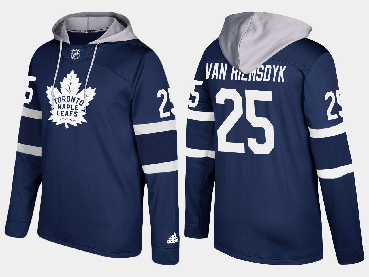 Maple Leafs #25 James Van Riemsdyk Royal Name And Number Hoodie