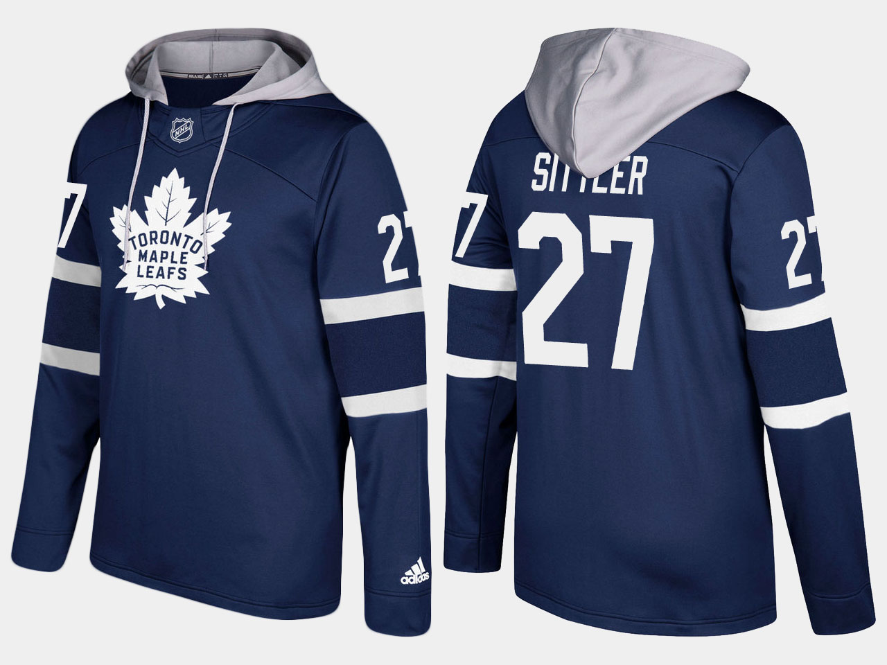 Maple Leafs #27 Darryl Sittler Royal Name And Number Hoodie