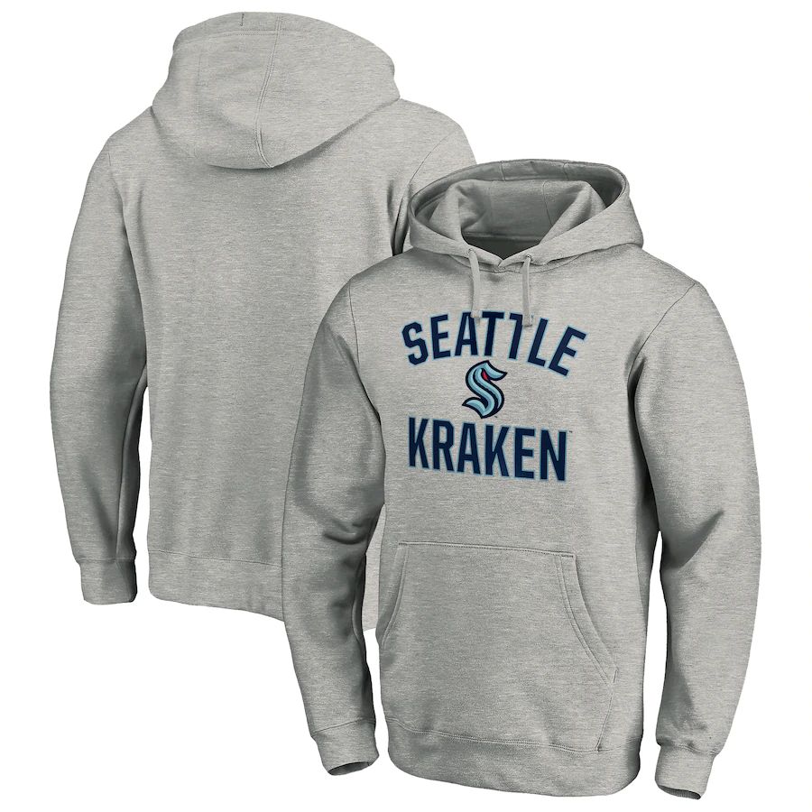 Seattle Kraken Victory Arch Pullover Hoodie Heather Gray