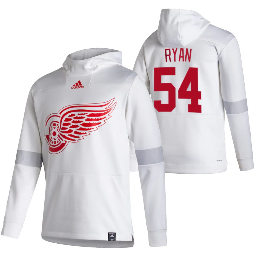 Detroit Red Wings #54 Bobby Ryan Adidas Reverse Retro Pullover Hoodie White