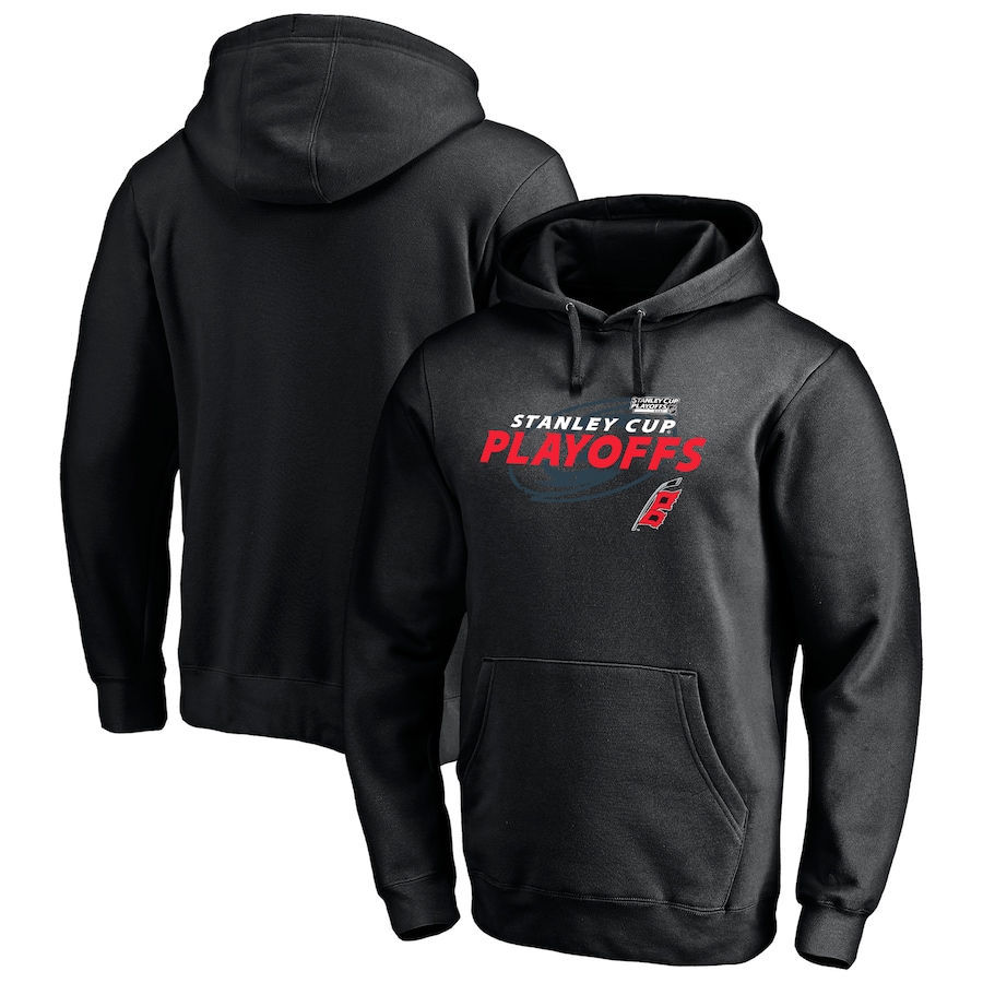 Carolina Hurricanes 2021 Stanley Cup Playoffs Bound Turnover Pullover Hoodie - Black