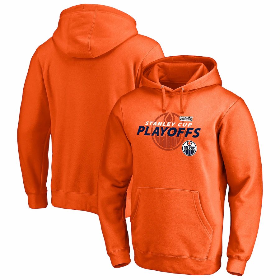 Edmonton Oilers 2021 Stanley Cup Playoffs Bound Turnover Pullover Hoodie - Orange