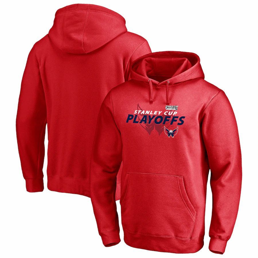 Washington Capitals 2021 Stanley Cup Playoffs Bound Turnover Pullover Hoodie - Red