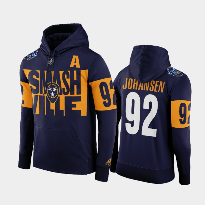 Adidas Predators #92 Ryan Johansen 2022 Stadium Series NHL Hoodie - Smashville Navy