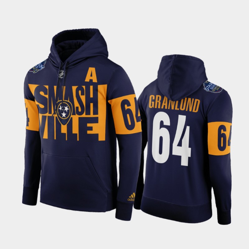 Adidas Predators #64 Mikael Granlund 2022 Stadium Series NHL Hoodie - Smashville Navy