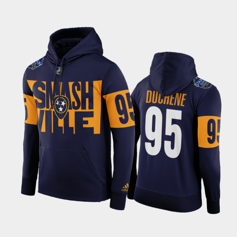 Adidas Predators #95 Matt Duchene 2022 Stadium Series NHL Hoodie - Smashville Navy