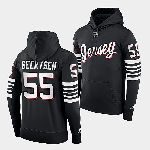 Adidas Devils #55 Mason Geertsen 2021-22 Alternate NHL Hoodie - Black