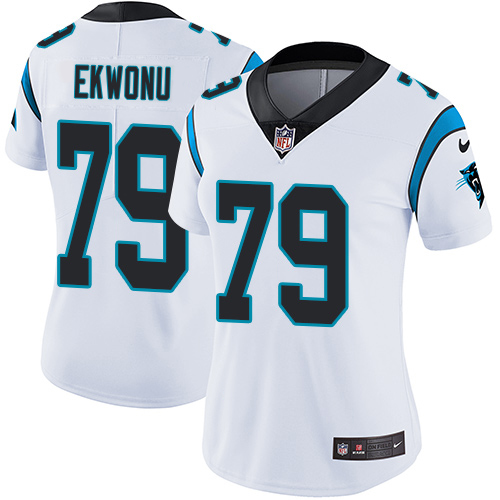 Nike Panthers #79 Ikem Ekwonu White Women's Stitched NFL Vapor Untouchable Limited Jersey